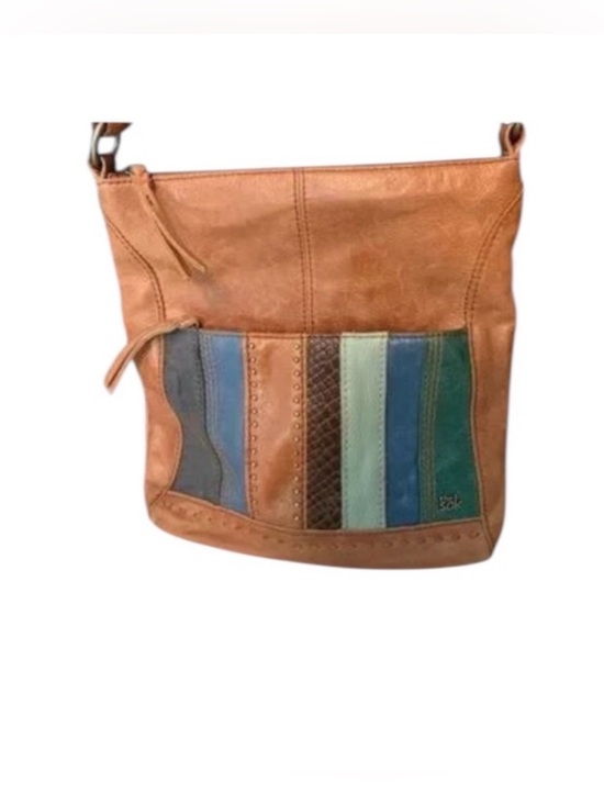 The Sak Handbags - The Sak Multicolor Leather Shoulder Crossbody Bag Distressed Boho patchwork